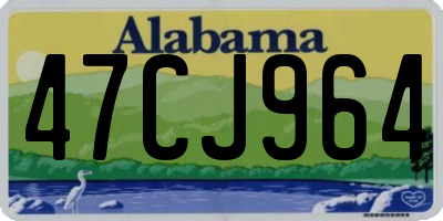 AL license plate 47CJ964
