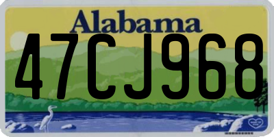 AL license plate 47CJ968