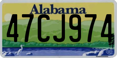 AL license plate 47CJ974
