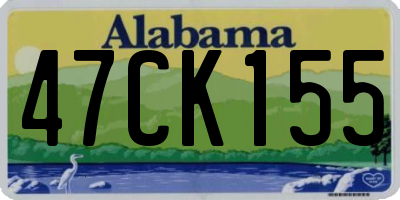 AL license plate 47CK155