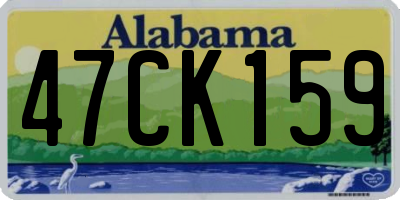 AL license plate 47CK159