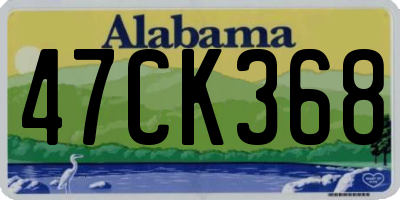 AL license plate 47CK368