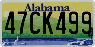 AL license plate 47CK499