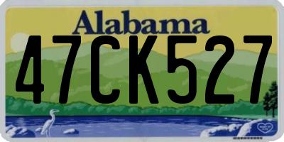 AL license plate 47CK527