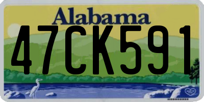 AL license plate 47CK591
