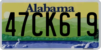 AL license plate 47CK619