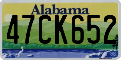 AL license plate 47CK652