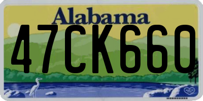 AL license plate 47CK660
