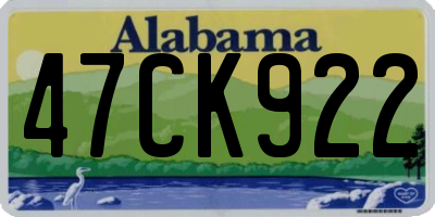 AL license plate 47CK922