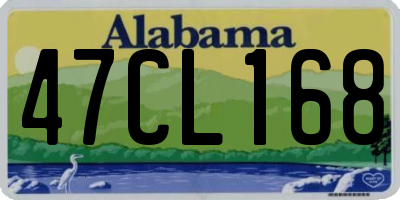 AL license plate 47CL168