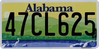 AL license plate 47CL625