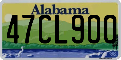 AL license plate 47CL900