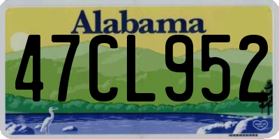 AL license plate 47CL952