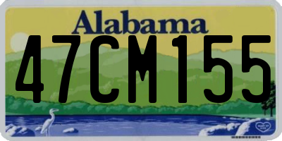 AL license plate 47CM155