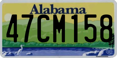 AL license plate 47CM158