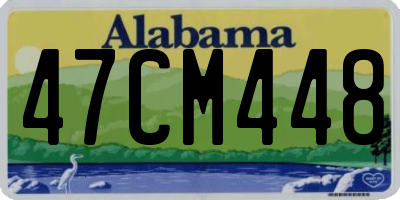 AL license plate 47CM448
