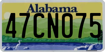 AL license plate 47CN075
