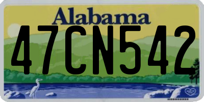 AL license plate 47CN542