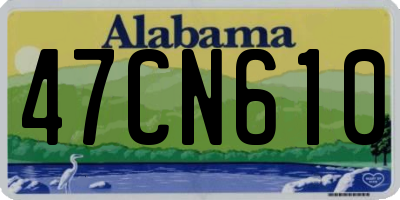 AL license plate 47CN610