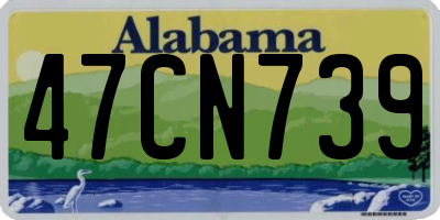 AL license plate 47CN739