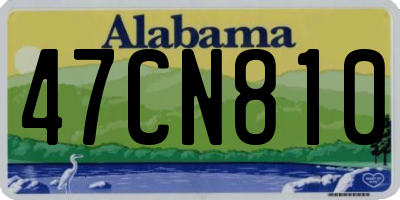 AL license plate 47CN810