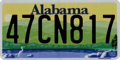 AL license plate 47CN817