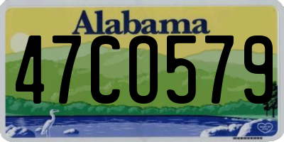 AL license plate 47CO579