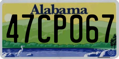 AL license plate 47CP067