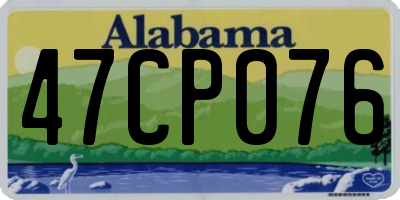 AL license plate 47CP076