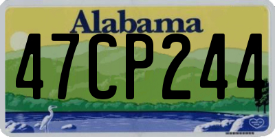 AL license plate 47CP244