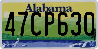 AL license plate 47CP630