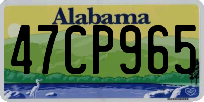 AL license plate 47CP965