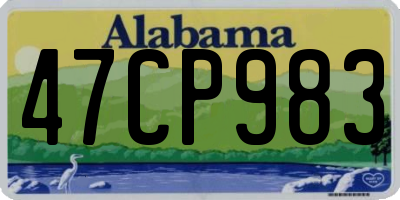 AL license plate 47CP983