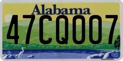 AL license plate 47CQ007