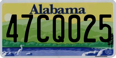 AL license plate 47CQ025