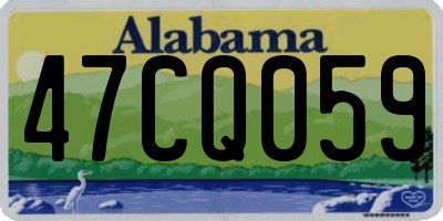 AL license plate 47CQ059