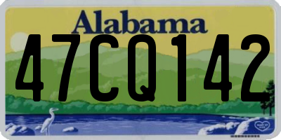 AL license plate 47CQ142
