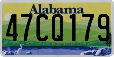 AL license plate 47CQ179