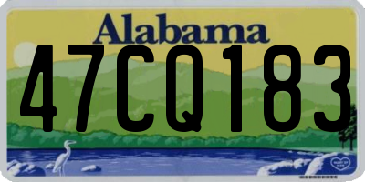 AL license plate 47CQ183