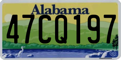AL license plate 47CQ197