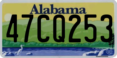 AL license plate 47CQ253
