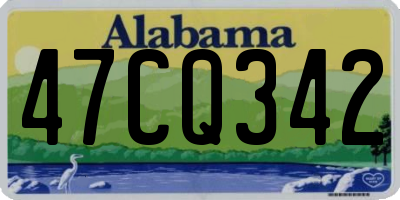 AL license plate 47CQ342