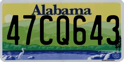 AL license plate 47CQ643