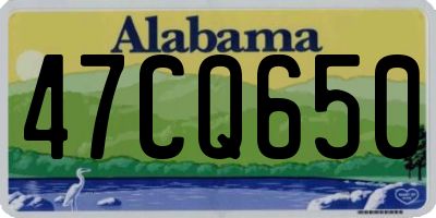 AL license plate 47CQ650