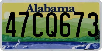 AL license plate 47CQ673