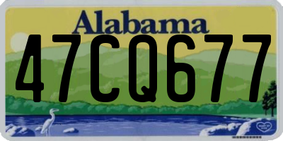 AL license plate 47CQ677