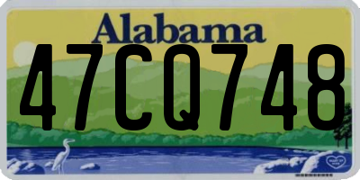 AL license plate 47CQ748