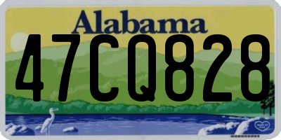 AL license plate 47CQ828