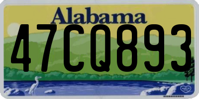 AL license plate 47CQ893