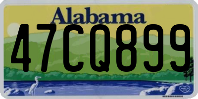 AL license plate 47CQ899